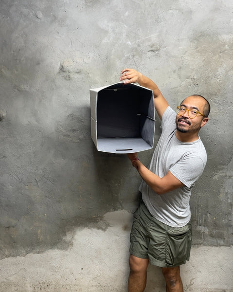 Foldable Fabric Storage Bin, 13x13"