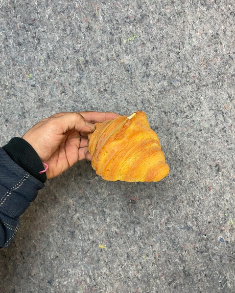 Croissant Shaped Candle