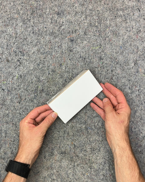 The Cutest White Ceramic Tile Shelf, 3x8"