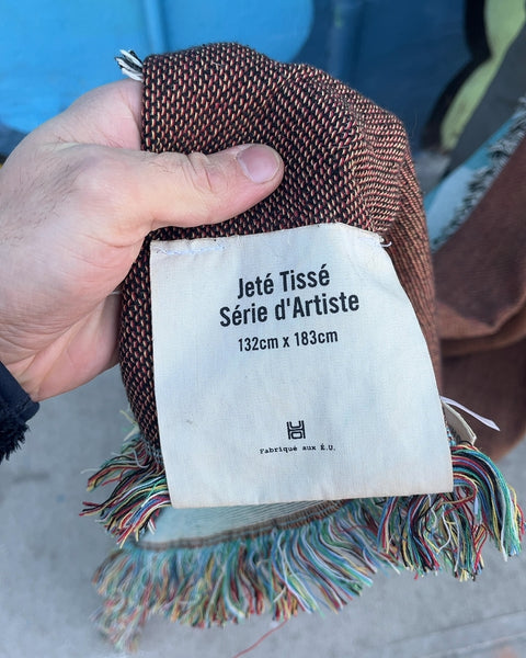 Urban Outfitters Jeté Tissé Serie d'Artiste Throw Blanket, 132cm x 183cm