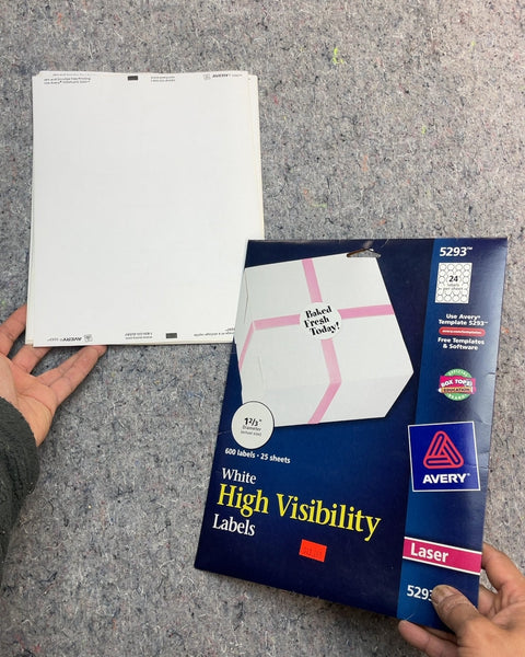 Avery 5293 High Visibility Labels