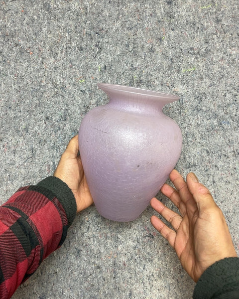 Bigass Lavender Glass Vase