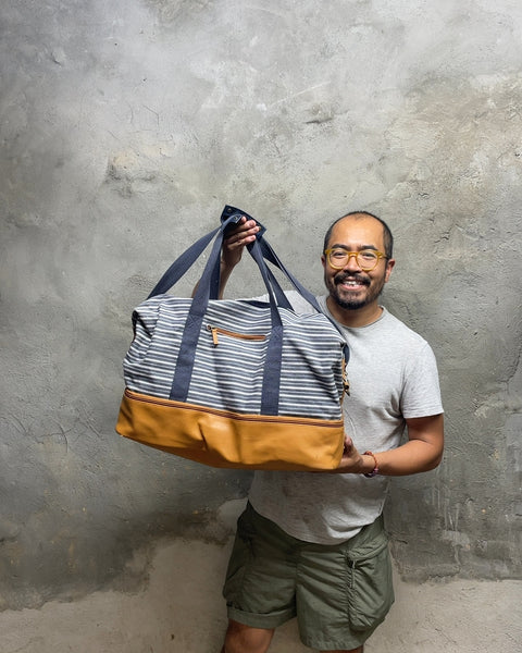 Striped DSW Weekender Bag