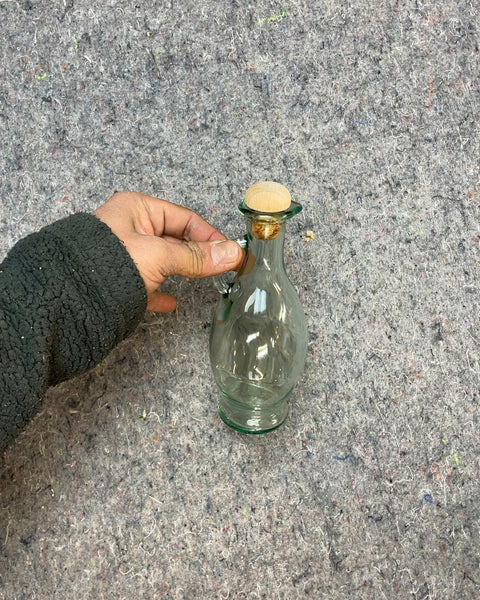 Glass Bottle with Cork Stopper