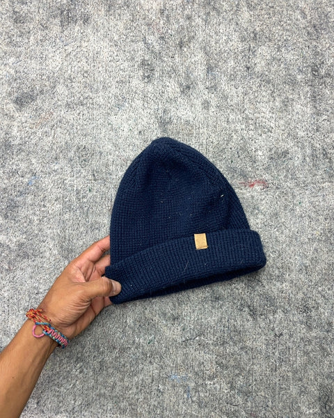 Angelia William Navy Blue Knit Beanie