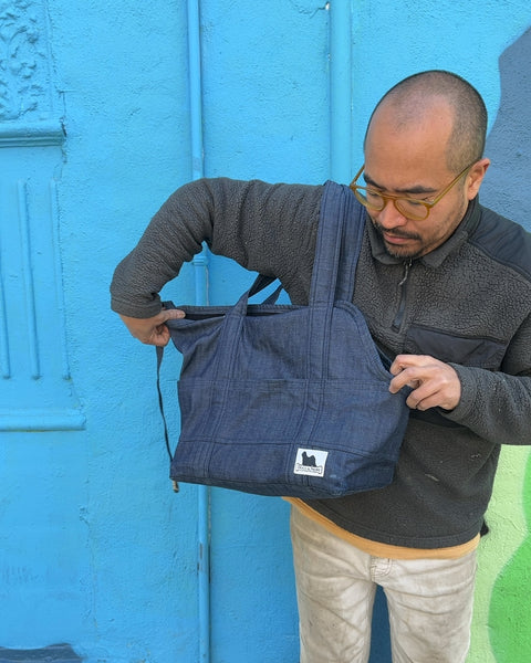 Dogo & More Denim Pet Carrier Bag For A Small Dog