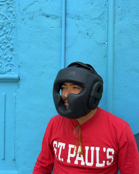 Venum Black Boxing Headgear, One Size Adjustable