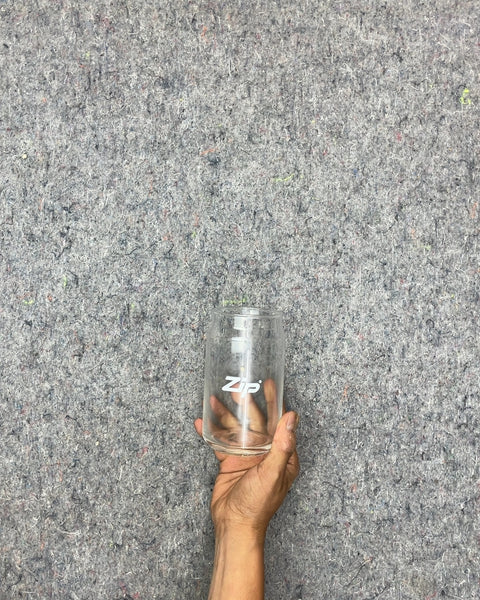 Zip Clear Glass Drinking Glass