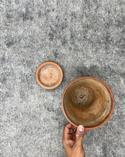 Terracotta Plant Pot with Saucer, 6.25”