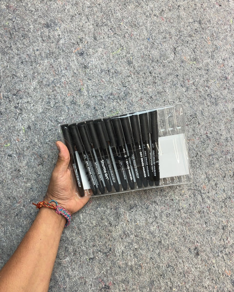 Shuttle Art 15 Pack Black Dry Erase Markers