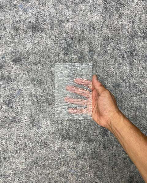 Assorted Textured Clear Architectural Glass Sample Sheets, Set of 8