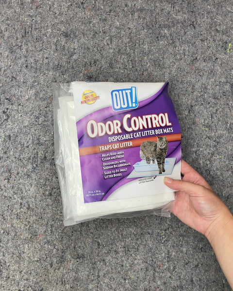 OUT! Odor Control Disposable Cat Litter Box Mats