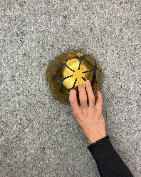 Gold Flower Decorative Bowl