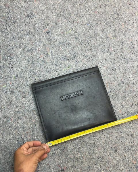 Libby Lane Black Leather Envelope Clutch