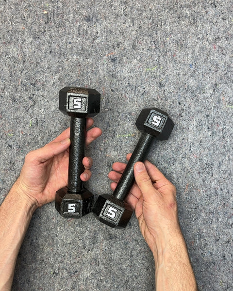 Pair of 5 Pound Dumbbells