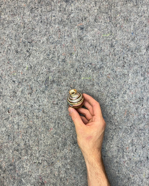 Small Striped Decorative Vase
