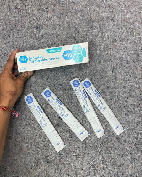 Pride Disposable Sterile Scalpels, 10 Count