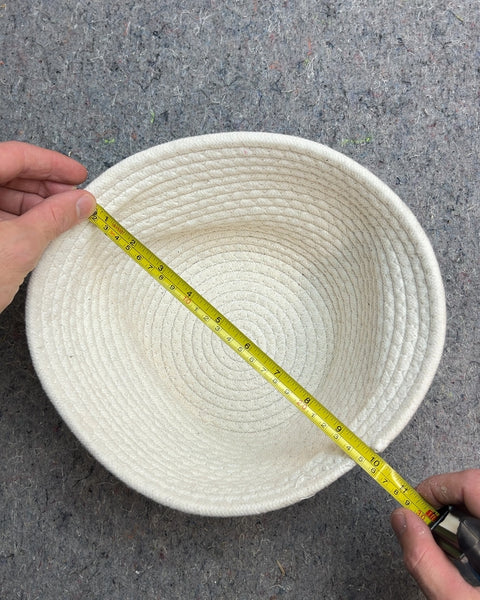 White Woven Rope Basket