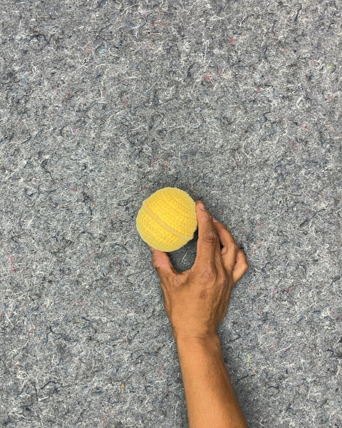 Yellow Crocheted Ball