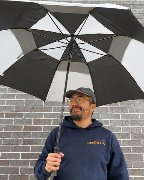 Serious Black and White Umbrella