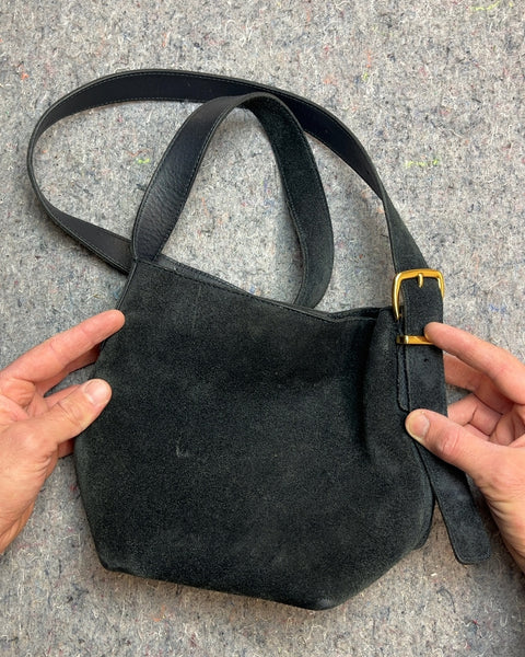 Madewell Black Suede Shoulder Bag