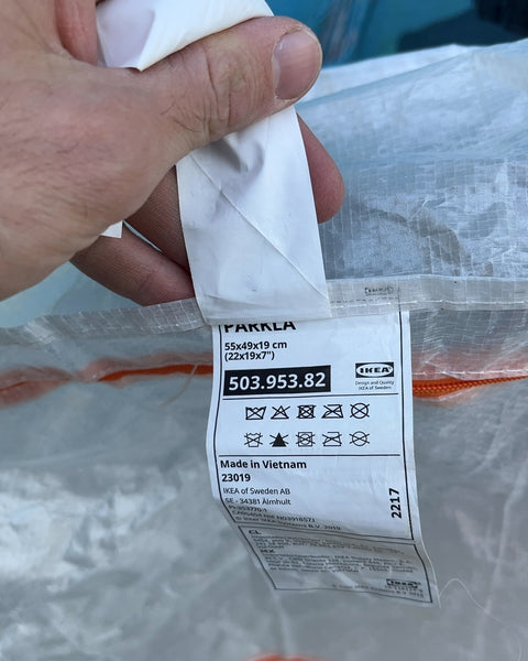 IKEA PAKKLA Storage Bag, 22x19x7"