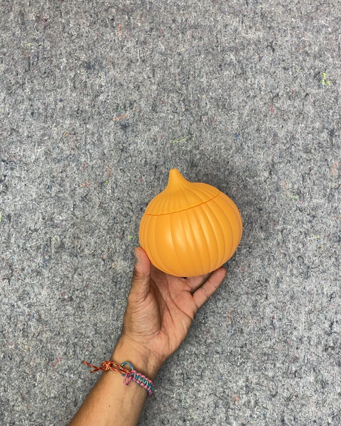 Orange Onion Shaped Food Storage Container