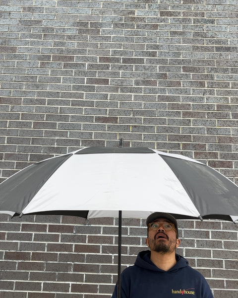 Serious Black and White Umbrella