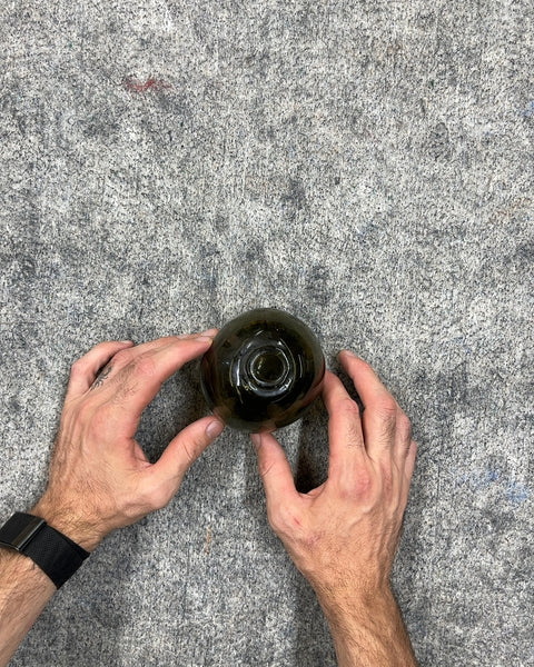 Dark Green Glass Vase
