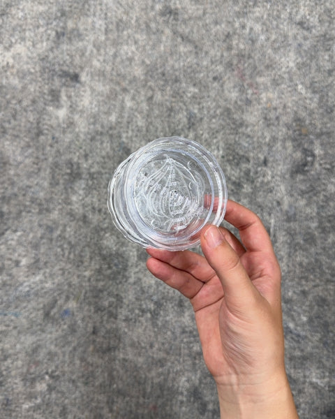 Clear Plastic Garlic Press/Grinder