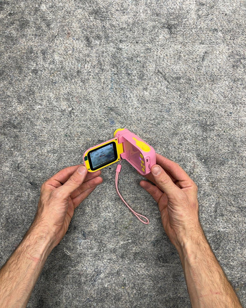 Kids Digital Camcorder Video Camera in Pink and Yellow