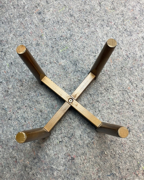 Wooden X-Shaped Plant Stand