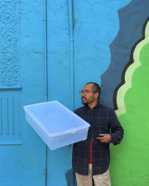 Big Clear Plastic Storage Container, 16x27"