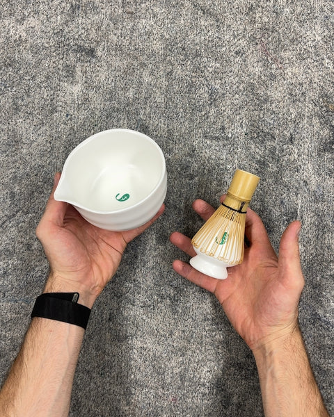 Ceramic Matcha Whisk and Bowl Set