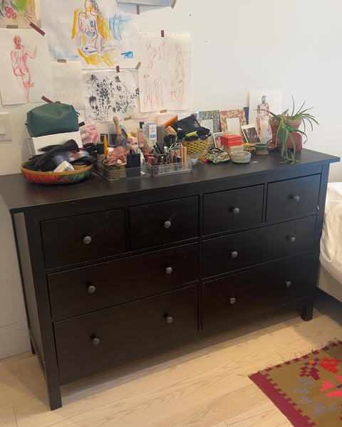 IKEA HEMNES 8-Drawer Dresser, W63xD20xH37"