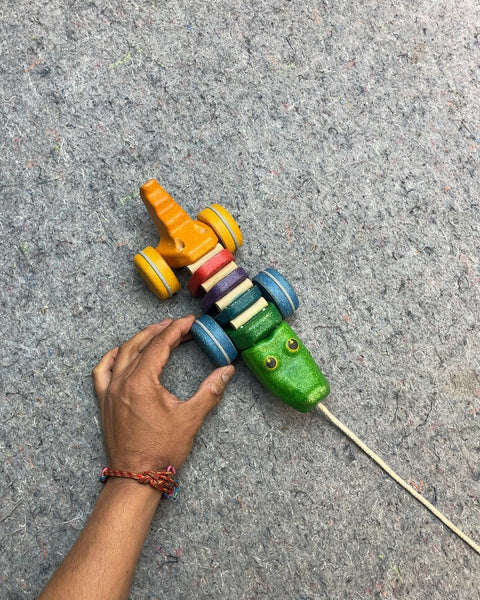 Wooden Alligator Pull Toy