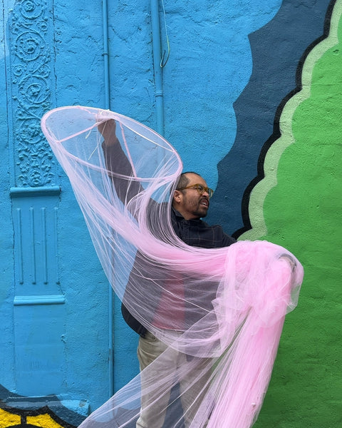 Pink Canopy Netting