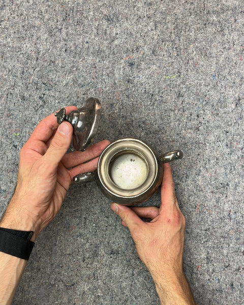 Silver Sugar Bowl with Lid