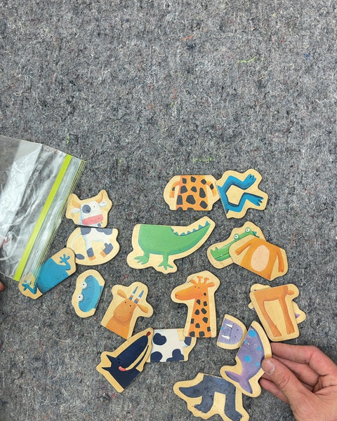 Wooden Animal Magnets