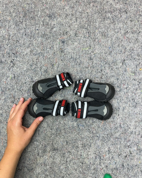 KONG Black and White Pet Boots, Size 3