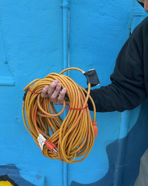 Longass Orange Extension Cord