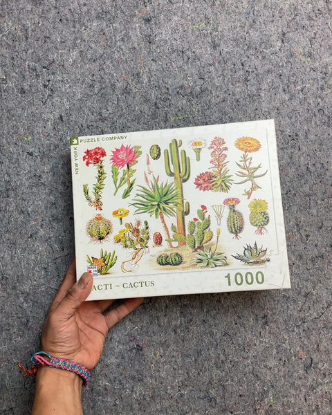 New York Puzzle Company Cacti Cactus 1000 Piece Jigsaw Puzzle
