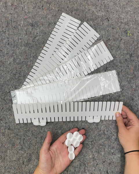 Adjustable White Drawer Dividers