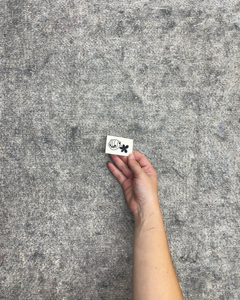 Hand Holding Flower Temporary Tattoo