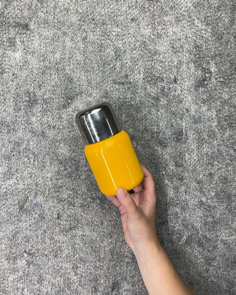Yellow Insulated Drinking Bottle with Cup