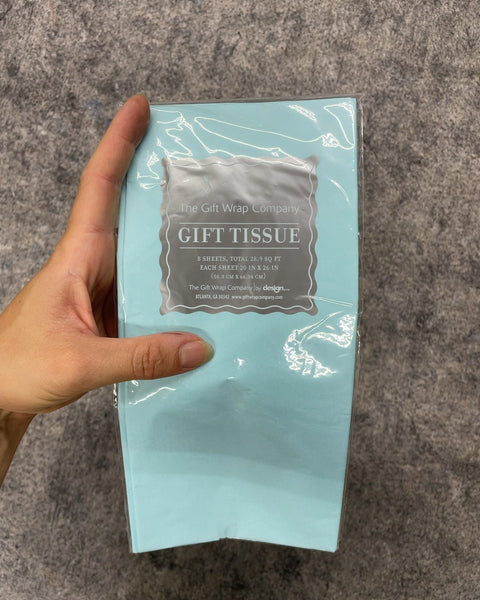 Light Blue Gift Tissue Paper (8 Sheets, 20in x 26in each)