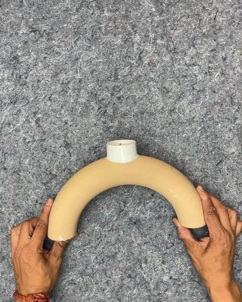 Arch Ceramic Candle Holder
