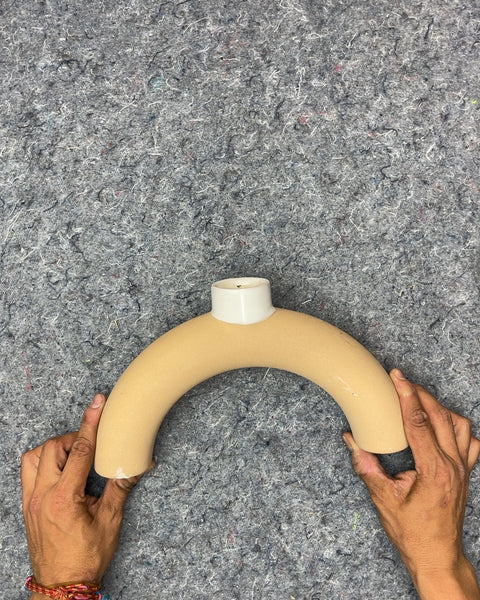 Pretty Arch Ceramic Candle Holder