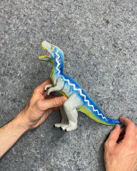 Bigass Blue and Yellow Dinosaur Toy