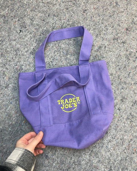 Trader Joe's Purple Tote Bag